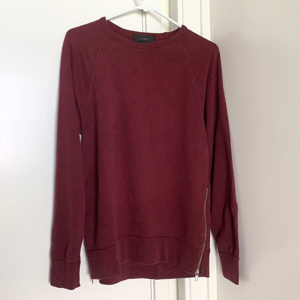 J.Crew side zipper sweatshirt
